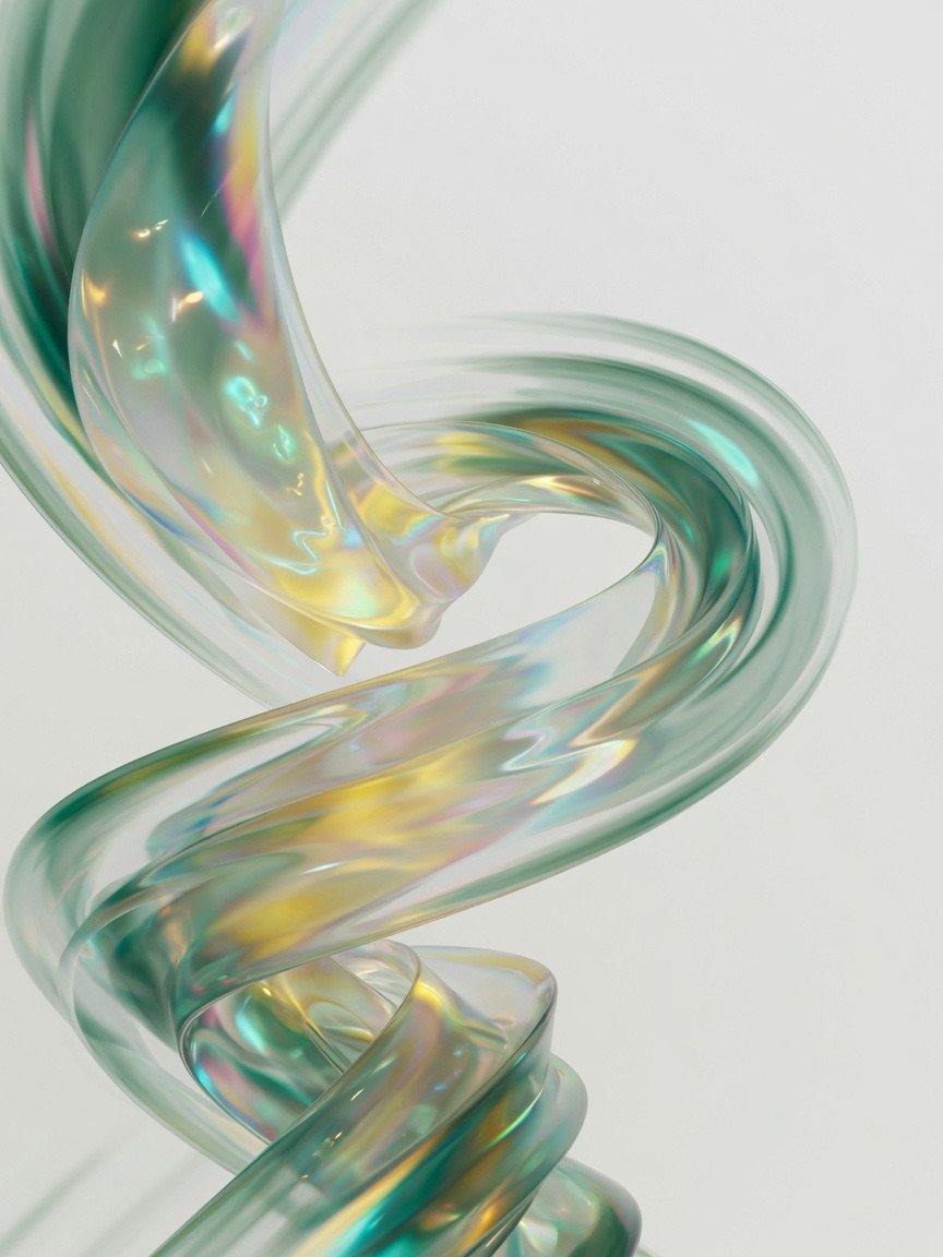 Swirling currents of light suggesting agents in motion