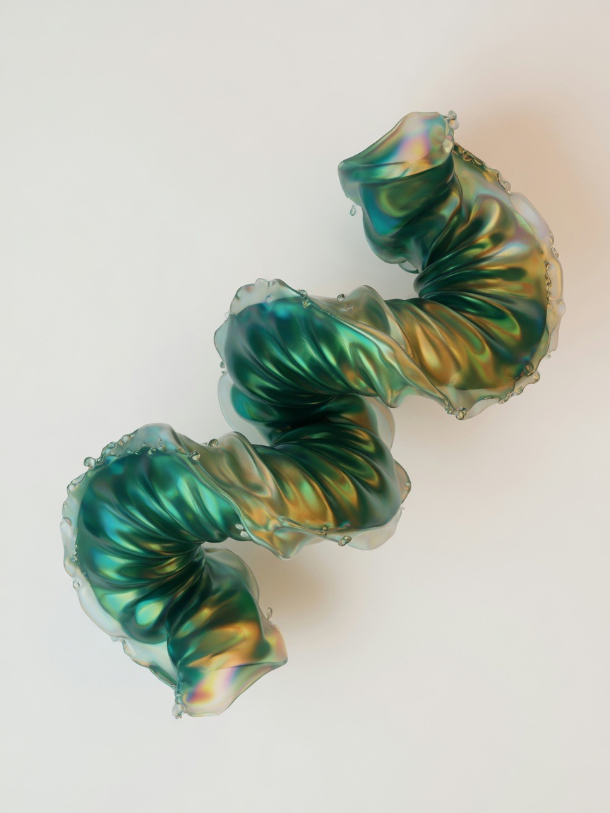 A glossy helical structure evoking protein design