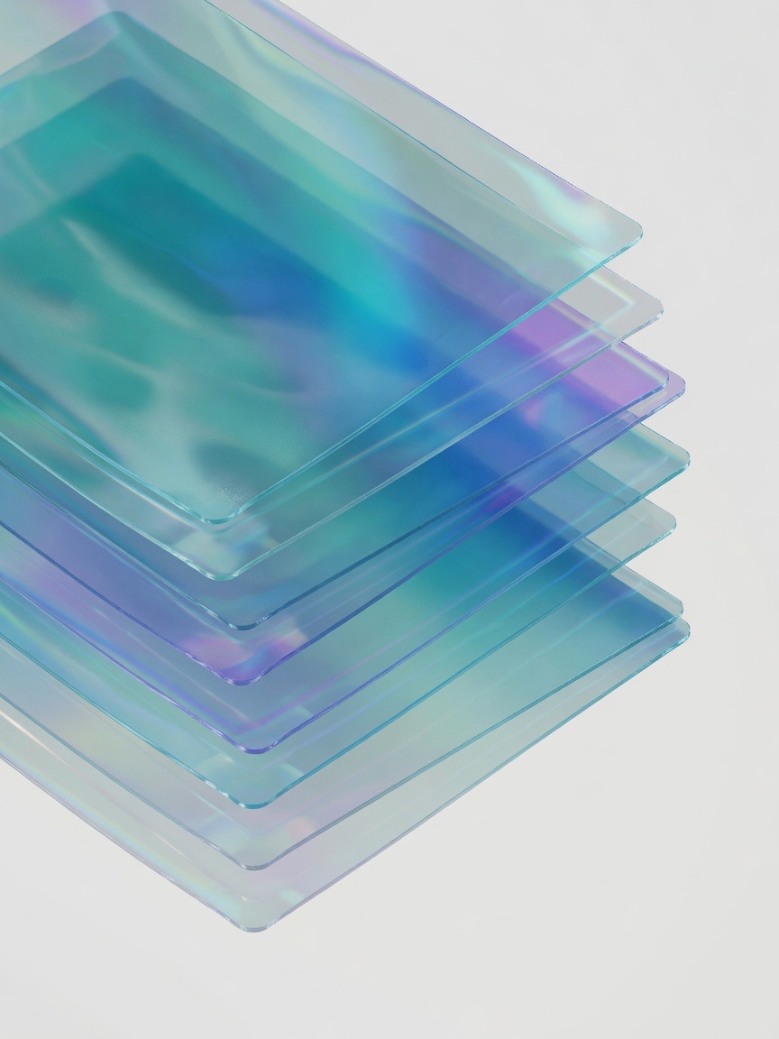A dense lattice of glowing nodes resolving from noise into ordered structure