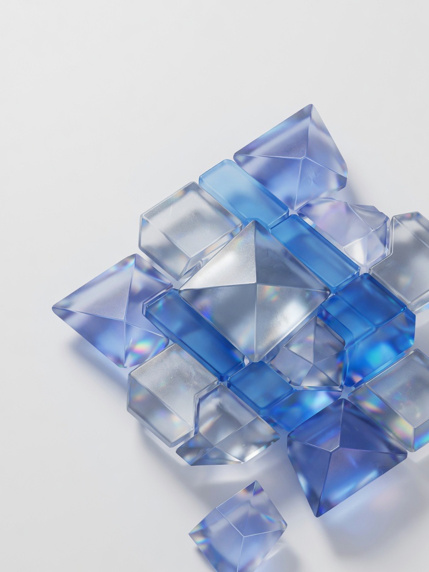A scatter of points resolving into an unexpected geometric pattern, a conjecture taking shape